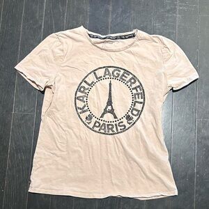 Karl Lagerfeld Paris Light Pink Tee